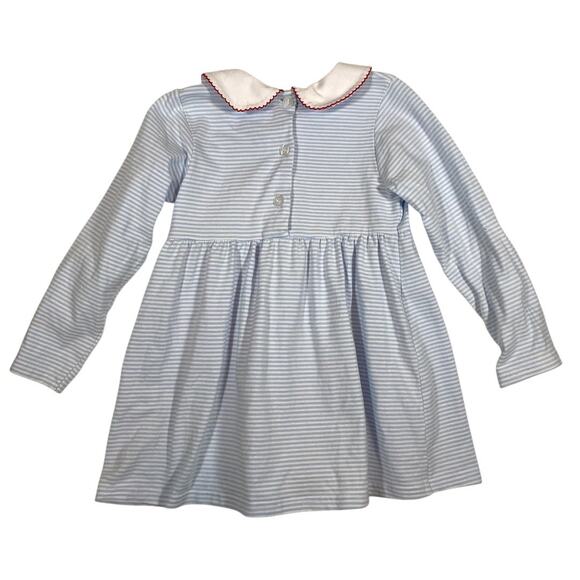 Trotter Street Kids Santa Applique Size 5 Dress - Picture 3 of 5